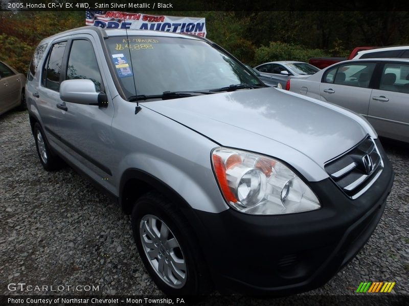 Satin Silver Metallic / Black 2005 Honda CR-V EX 4WD