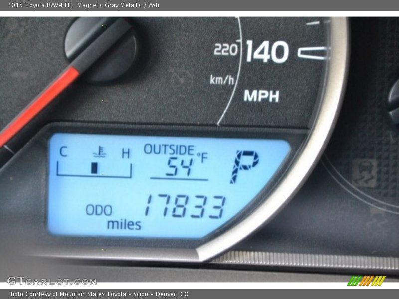 Magnetic Gray Metallic / Ash 2015 Toyota RAV4 LE