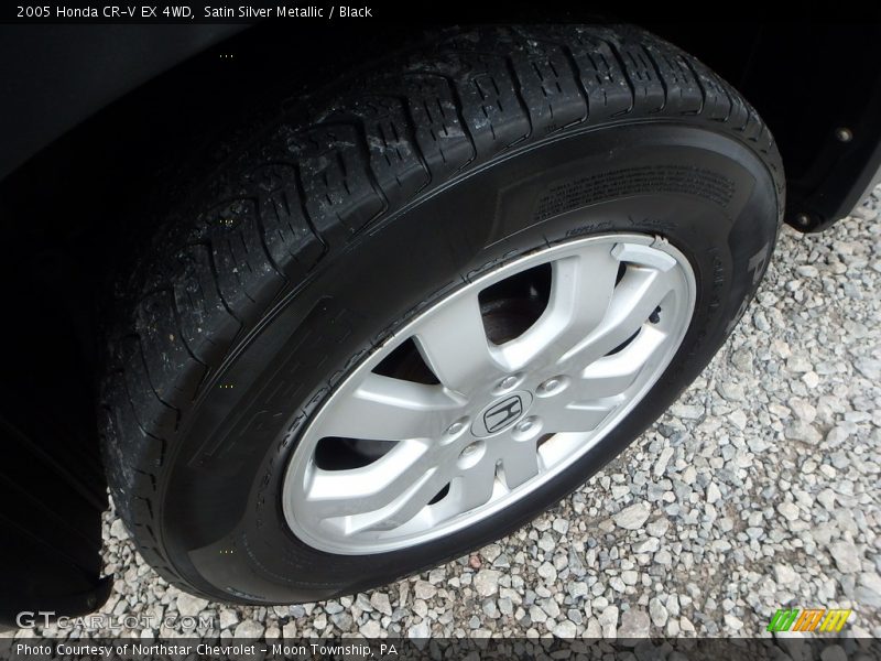 Satin Silver Metallic / Black 2005 Honda CR-V EX 4WD