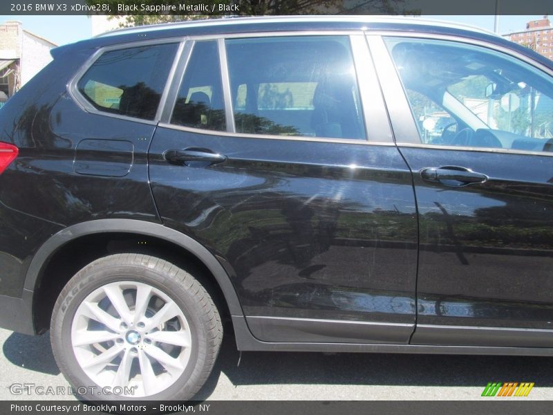 Black Sapphire Metallic / Black 2016 BMW X3 xDrive28i