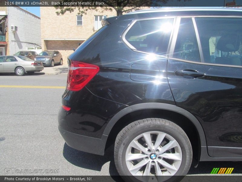 Black Sapphire Metallic / Black 2016 BMW X3 xDrive28i