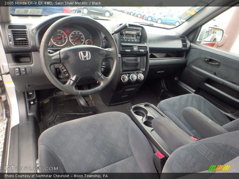 Satin Silver Metallic / Black 2005 Honda CR-V EX 4WD