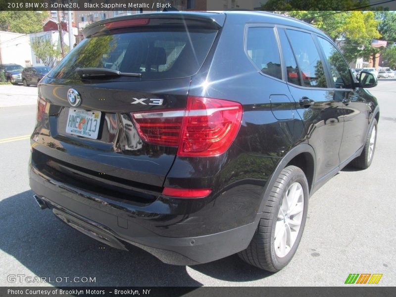 Black Sapphire Metallic / Black 2016 BMW X3 xDrive28i