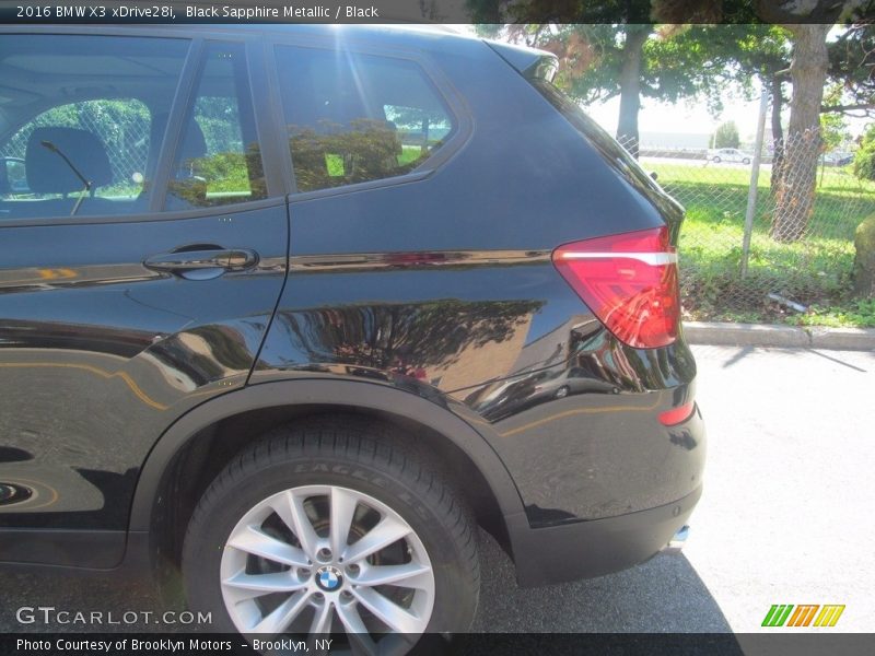 Black Sapphire Metallic / Black 2016 BMW X3 xDrive28i