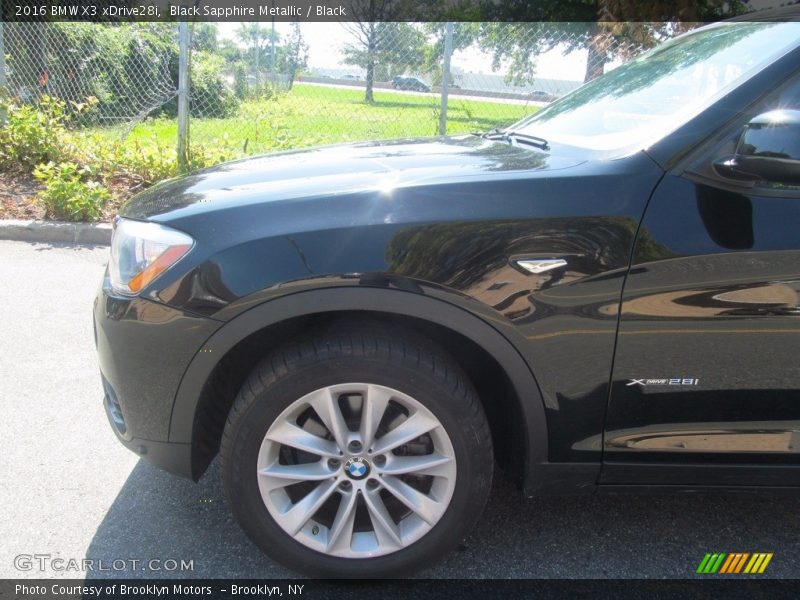 Black Sapphire Metallic / Black 2016 BMW X3 xDrive28i