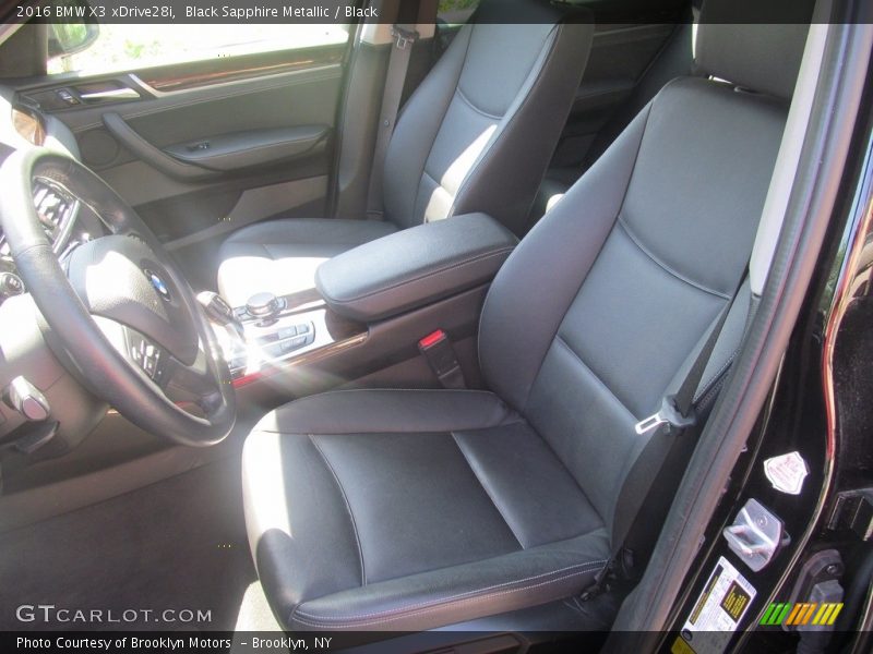 Black Sapphire Metallic / Black 2016 BMW X3 xDrive28i