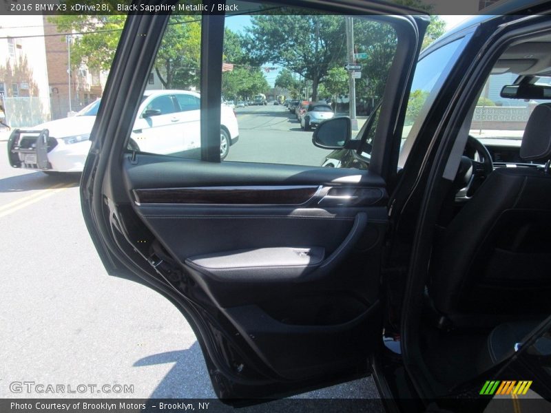 Black Sapphire Metallic / Black 2016 BMW X3 xDrive28i