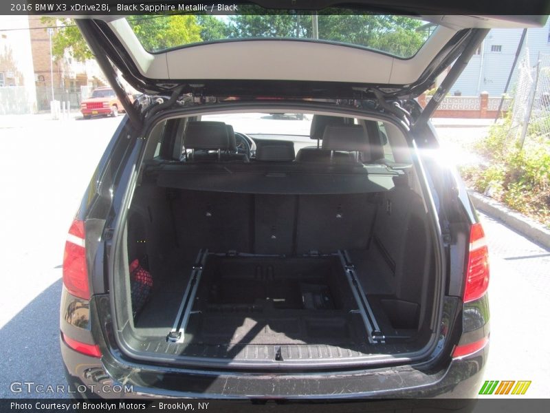 Black Sapphire Metallic / Black 2016 BMW X3 xDrive28i