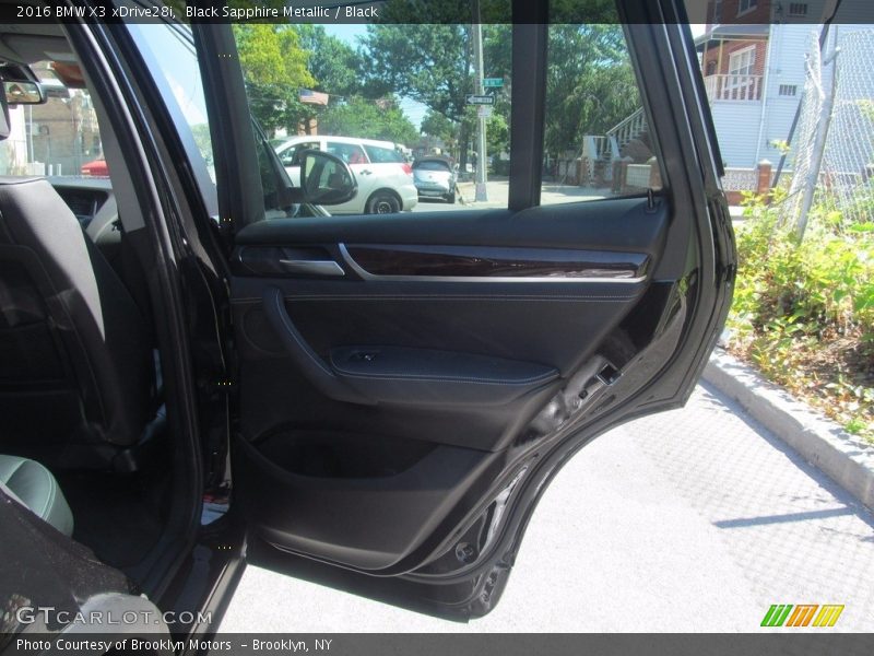 Black Sapphire Metallic / Black 2016 BMW X3 xDrive28i