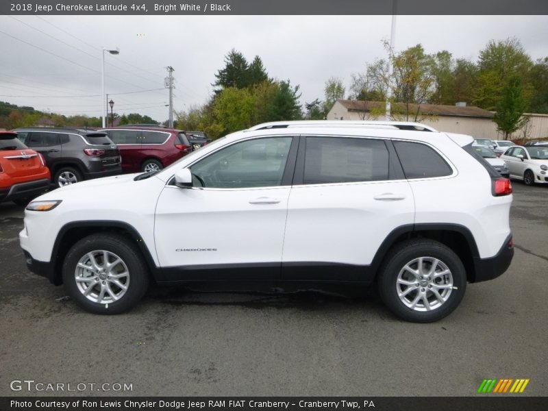 Bright White / Black 2018 Jeep Cherokee Latitude 4x4
