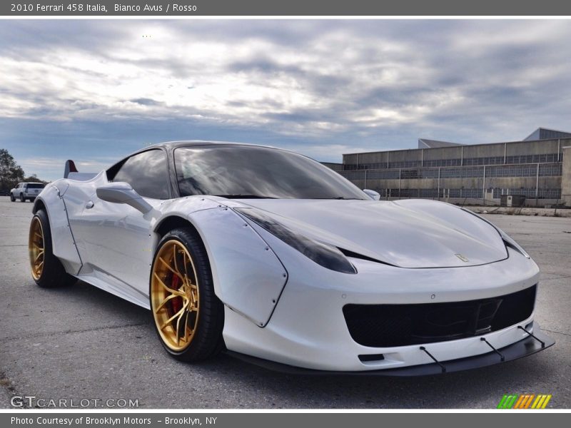 Bianco Avus / Rosso 2010 Ferrari 458 Italia