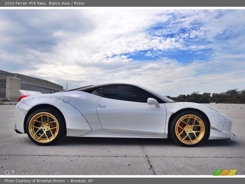 Bianco Avus / Rosso 2010 Ferrari 458 Italia