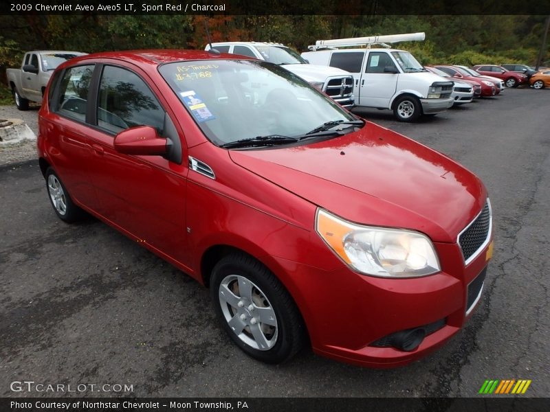 Sport Red / Charcoal 2009 Chevrolet Aveo Aveo5 LT
