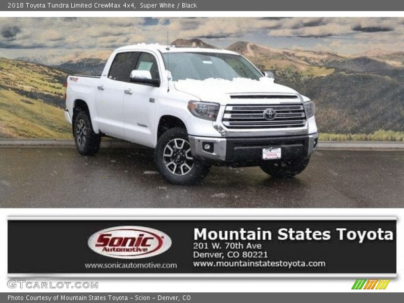 Super White / Black 2018 Toyota Tundra Limited CrewMax 4x4