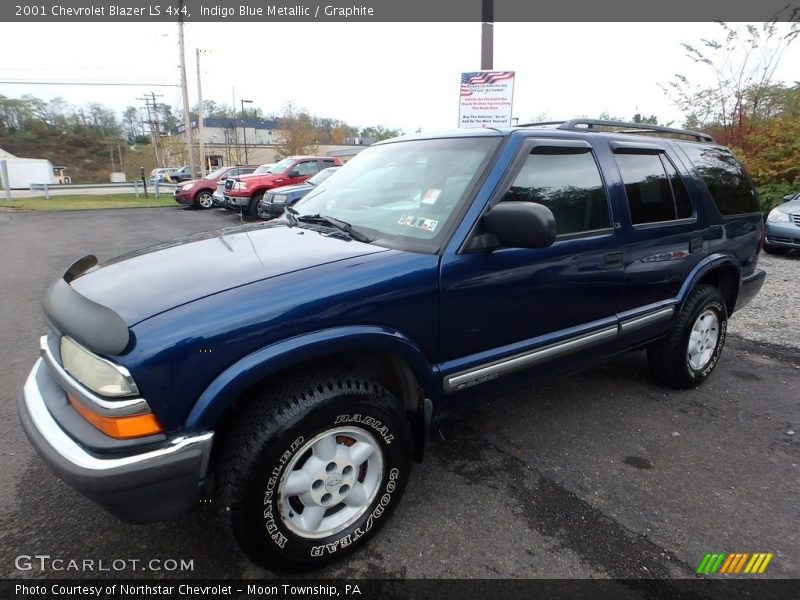 Indigo Blue Metallic / Graphite 2001 Chevrolet Blazer LS 4x4