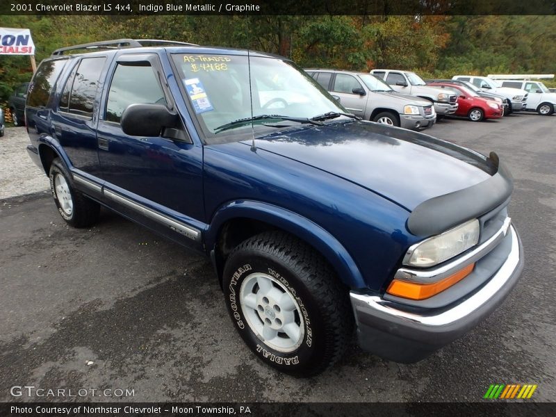 Indigo Blue Metallic / Graphite 2001 Chevrolet Blazer LS 4x4