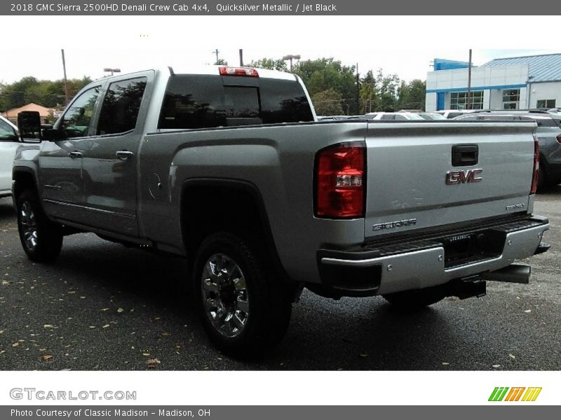 Quicksilver Metallic / Jet Black 2018 GMC Sierra 2500HD Denali Crew Cab 4x4