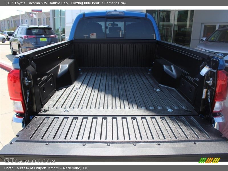 Blazing Blue Pearl / Cement Gray 2017 Toyota Tacoma SR5 Double Cab
