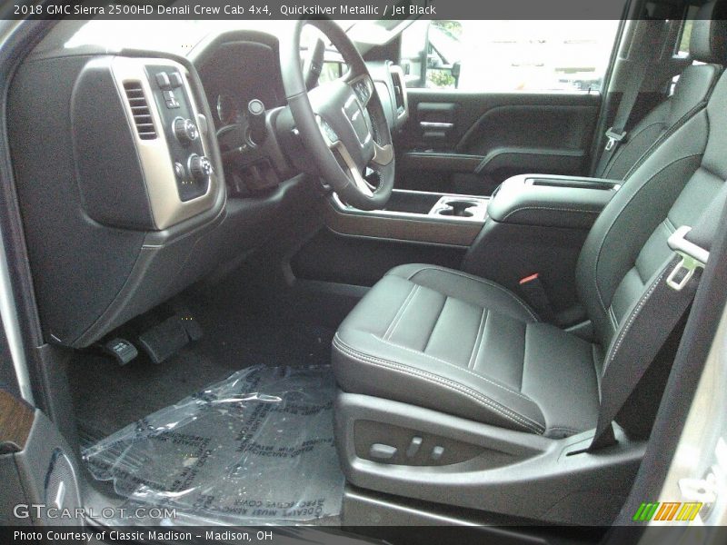 Quicksilver Metallic / Jet Black 2018 GMC Sierra 2500HD Denali Crew Cab 4x4