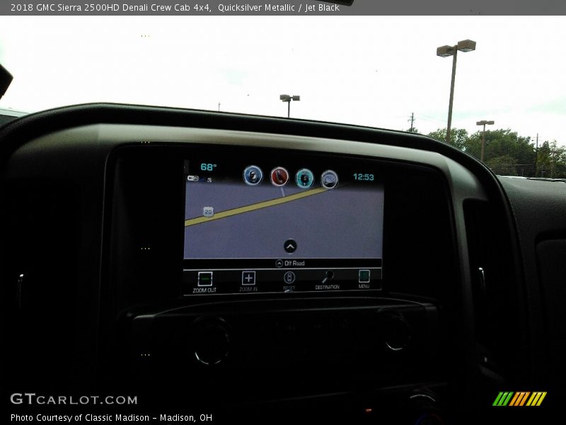 Quicksilver Metallic / Jet Black 2018 GMC Sierra 2500HD Denali Crew Cab 4x4
