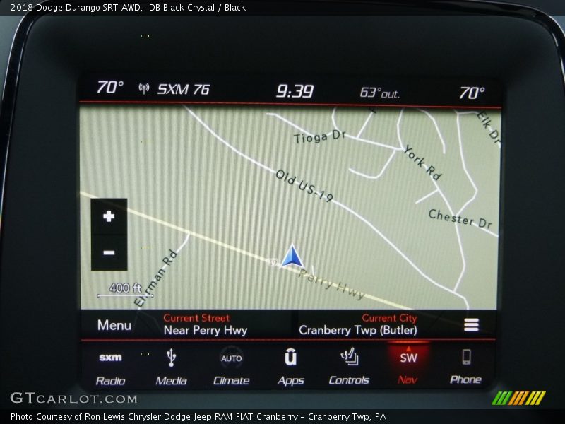 DB Black Crystal / Black 2018 Dodge Durango SRT AWD