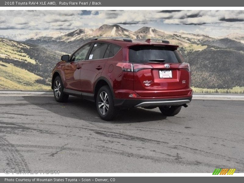 Ruby Flare Pearl / Black 2018 Toyota RAV4 XLE AWD
