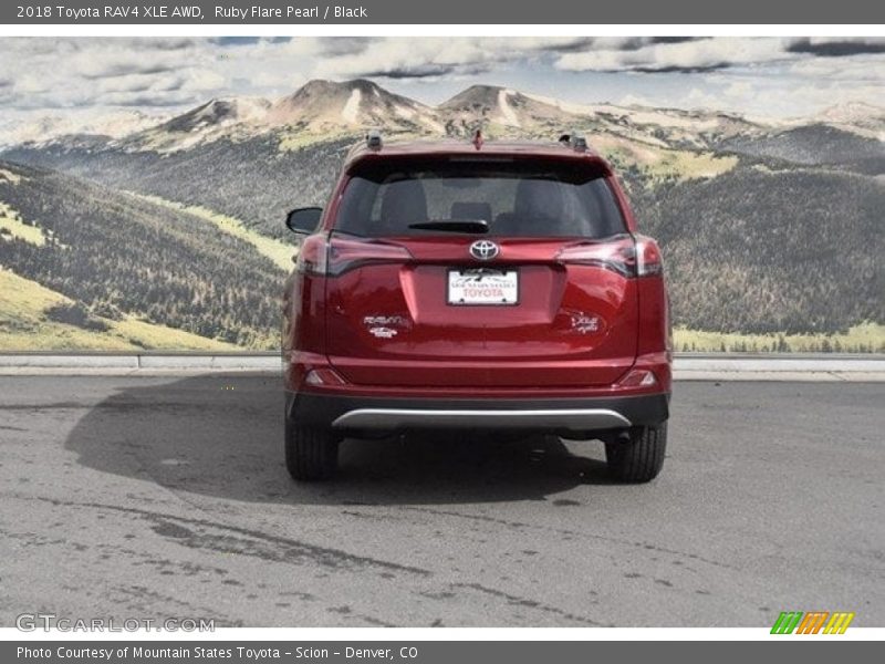 Ruby Flare Pearl / Black 2018 Toyota RAV4 XLE AWD