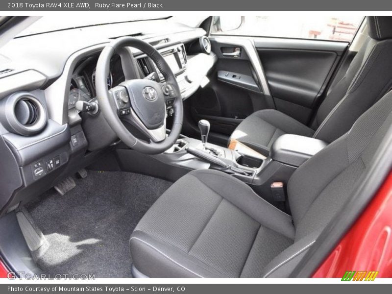 Ruby Flare Pearl / Black 2018 Toyota RAV4 XLE AWD