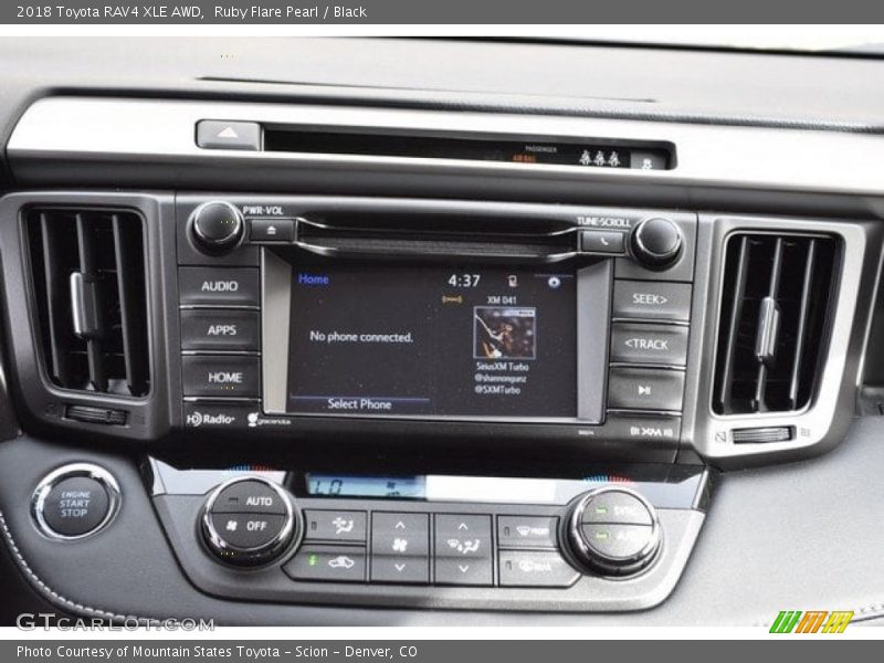 Ruby Flare Pearl / Black 2018 Toyota RAV4 XLE AWD