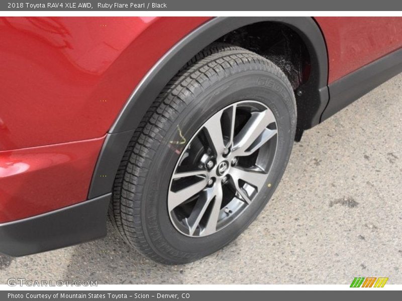 Ruby Flare Pearl / Black 2018 Toyota RAV4 XLE AWD