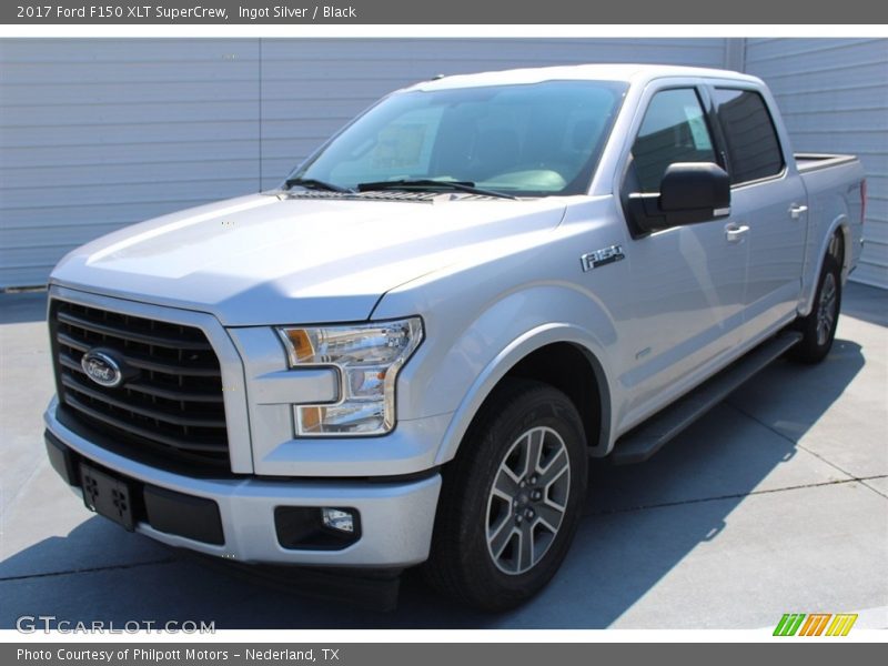 Ingot Silver / Black 2017 Ford F150 XLT SuperCrew