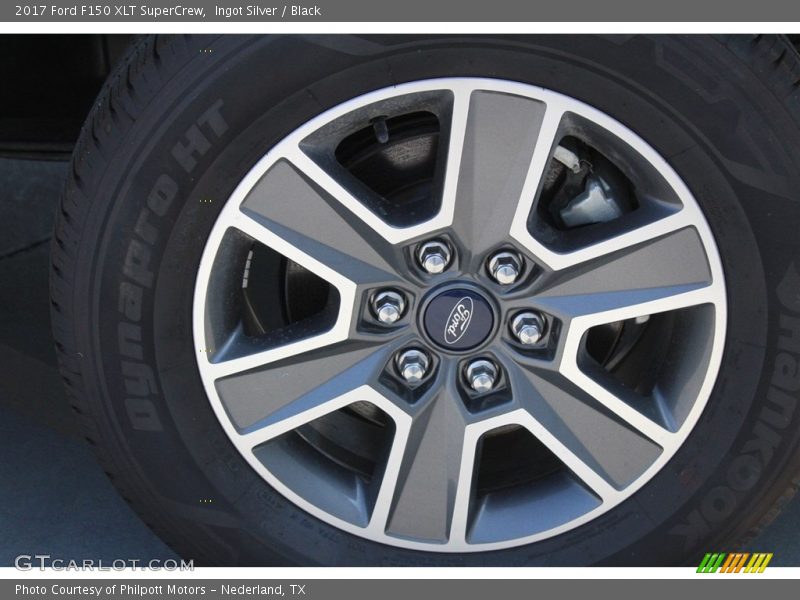 Ingot Silver / Black 2017 Ford F150 XLT SuperCrew