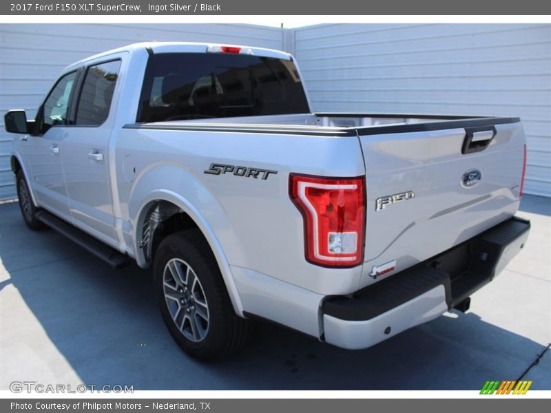 Ingot Silver / Black 2017 Ford F150 XLT SuperCrew