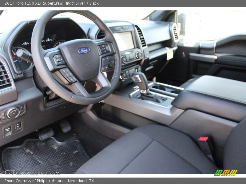 Ingot Silver / Black 2017 Ford F150 XLT SuperCrew