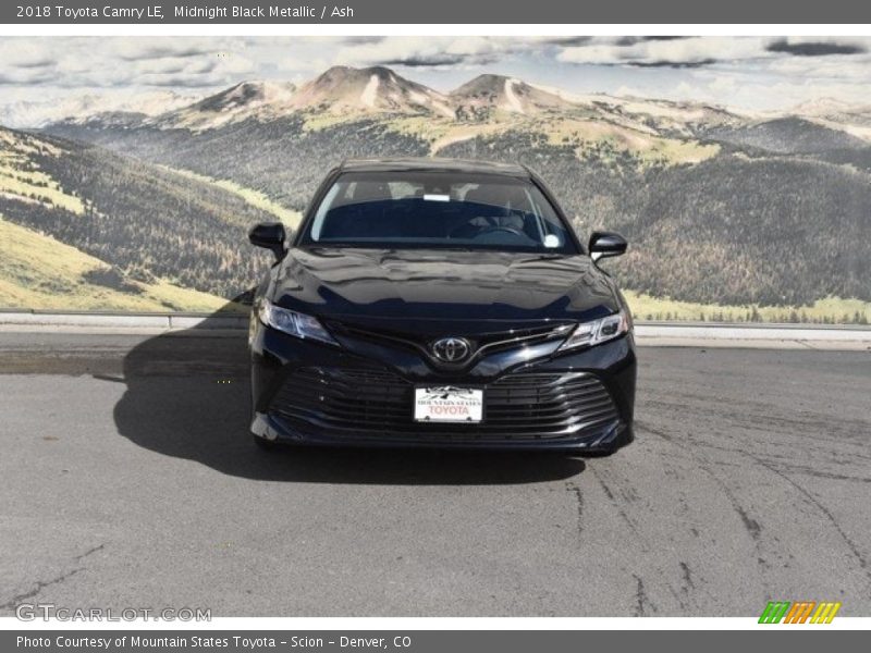 Midnight Black Metallic / Ash 2018 Toyota Camry LE