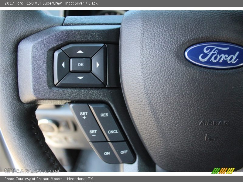 Ingot Silver / Black 2017 Ford F150 XLT SuperCrew
