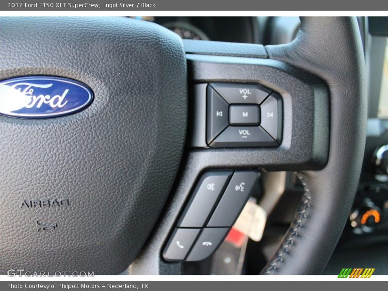 Ingot Silver / Black 2017 Ford F150 XLT SuperCrew