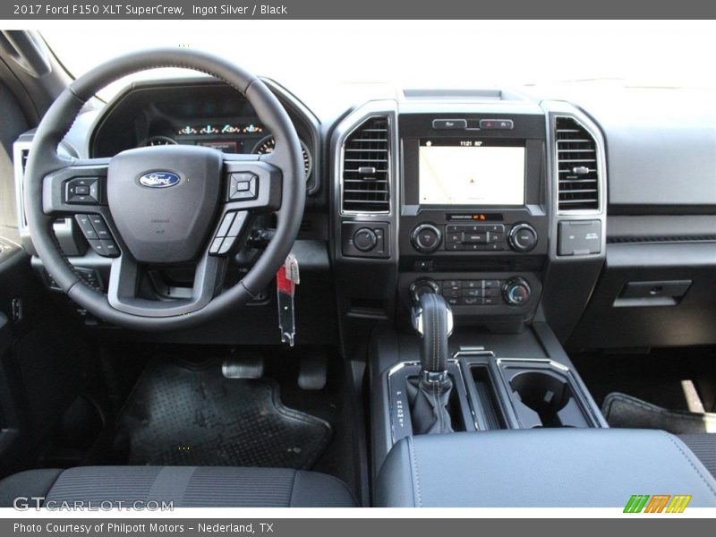 Ingot Silver / Black 2017 Ford F150 XLT SuperCrew