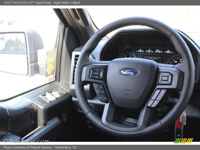 Ingot Silver / Black 2017 Ford F150 XLT SuperCrew