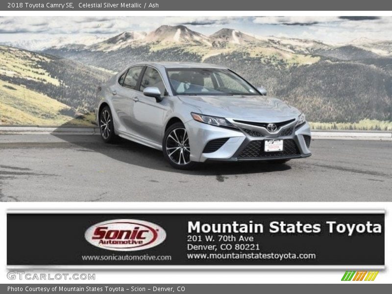 Celestial Silver Metallic / Ash 2018 Toyota Camry SE