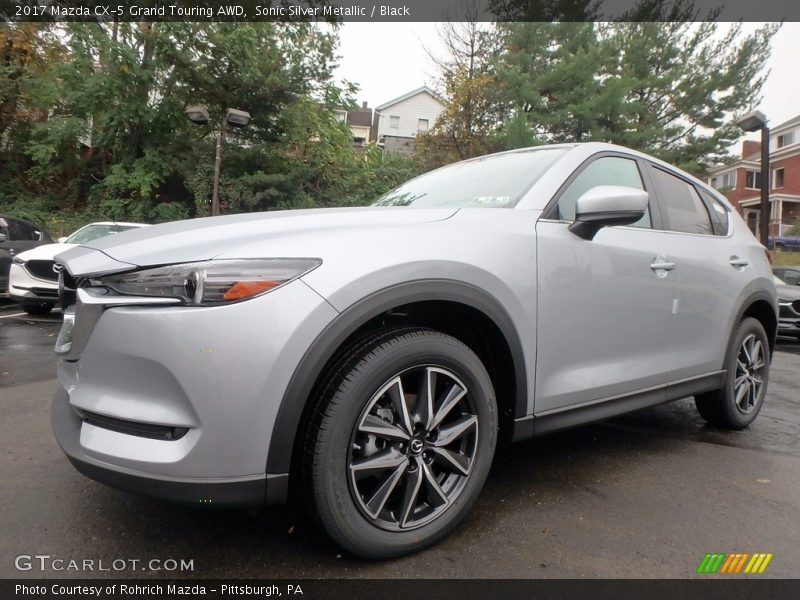 Sonic Silver Metallic / Black 2017 Mazda CX-5 Grand Touring AWD