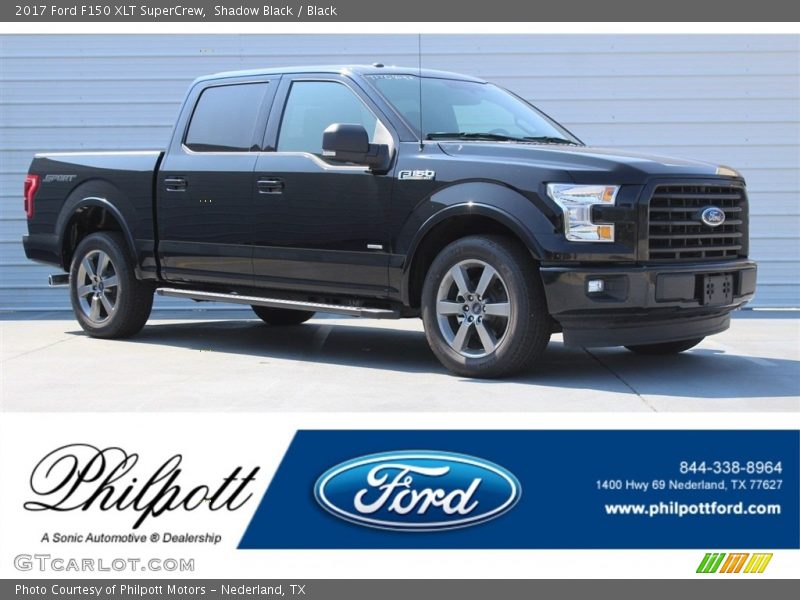 Shadow Black / Black 2017 Ford F150 XLT SuperCrew
