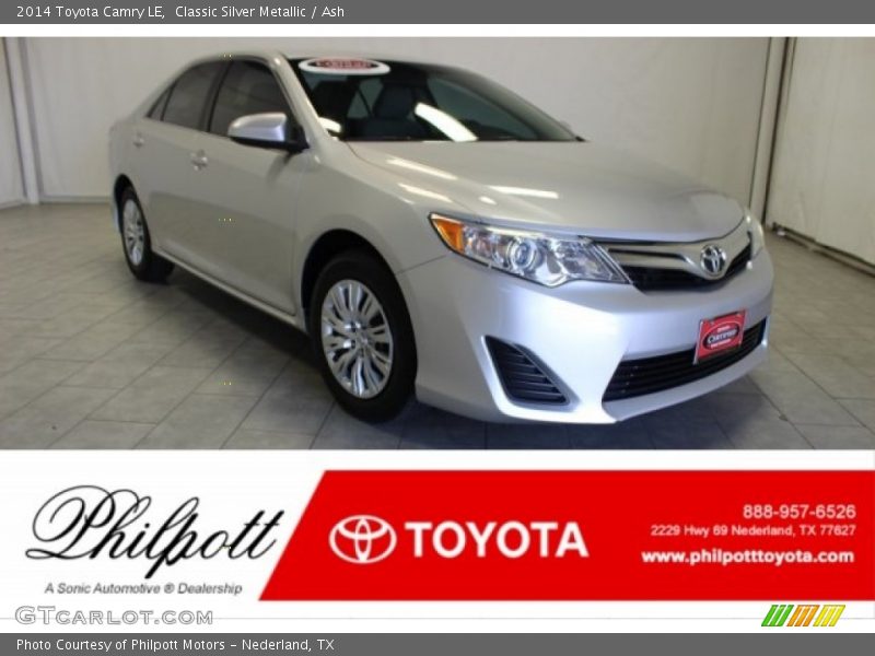 Classic Silver Metallic / Ash 2014 Toyota Camry LE