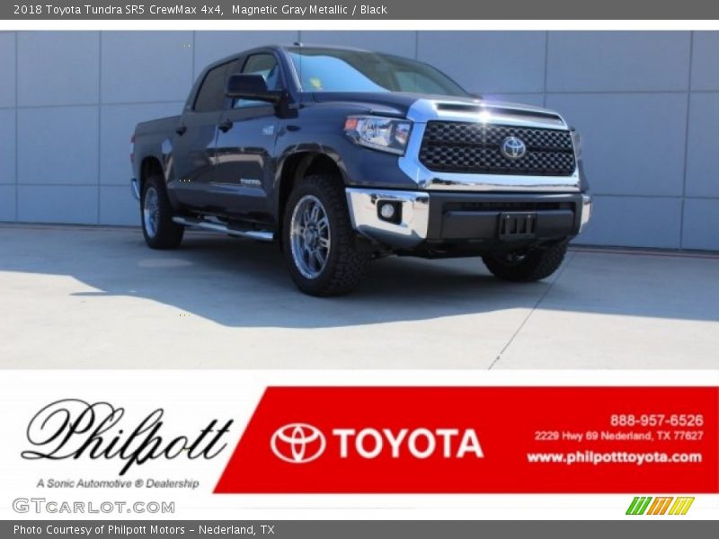 Magnetic Gray Metallic / Black 2018 Toyota Tundra SR5 CrewMax 4x4
