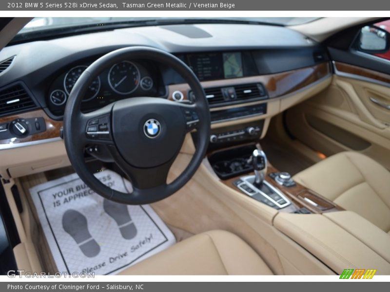 Tasman Green Metallic / Venetian Beige 2012 BMW 5 Series 528i xDrive Sedan