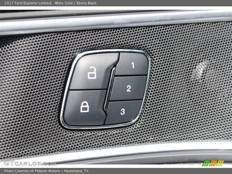 White Gold / Ebony Black 2017 Ford Explorer Limited