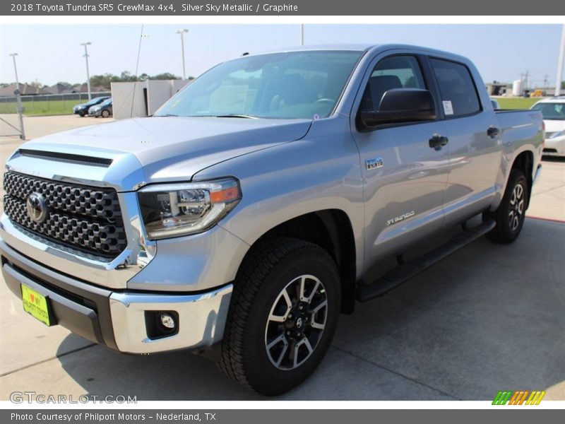 Silver Sky Metallic / Graphite 2018 Toyota Tundra SR5 CrewMax 4x4