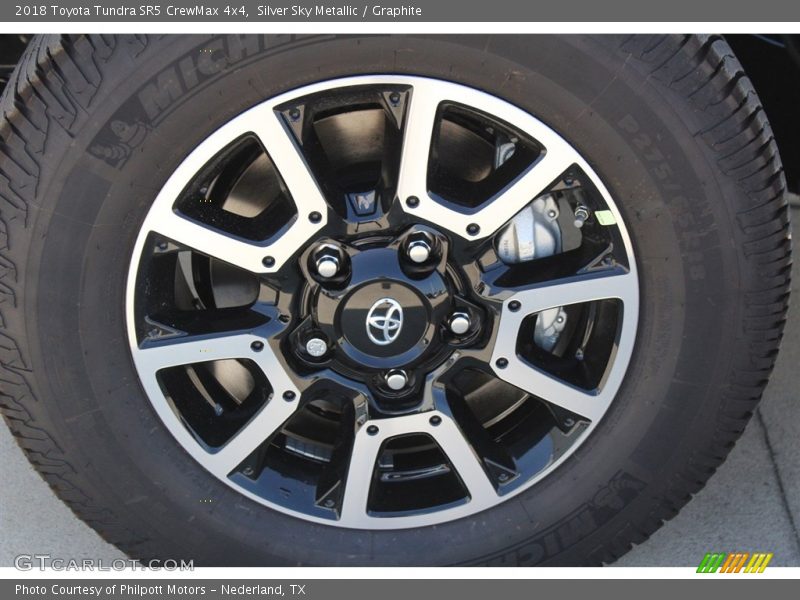 Silver Sky Metallic / Graphite 2018 Toyota Tundra SR5 CrewMax 4x4