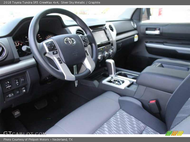 Silver Sky Metallic / Graphite 2018 Toyota Tundra SR5 CrewMax 4x4