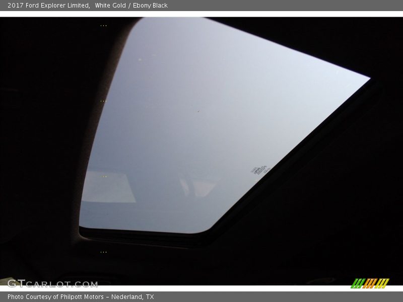 White Gold / Ebony Black 2017 Ford Explorer Limited